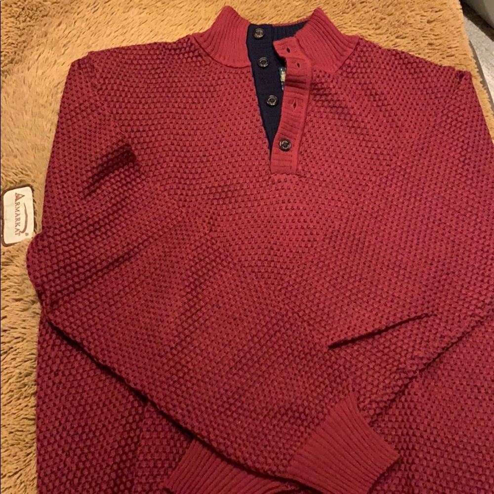 Robert Talebott Red Patterned Sweater - image 4